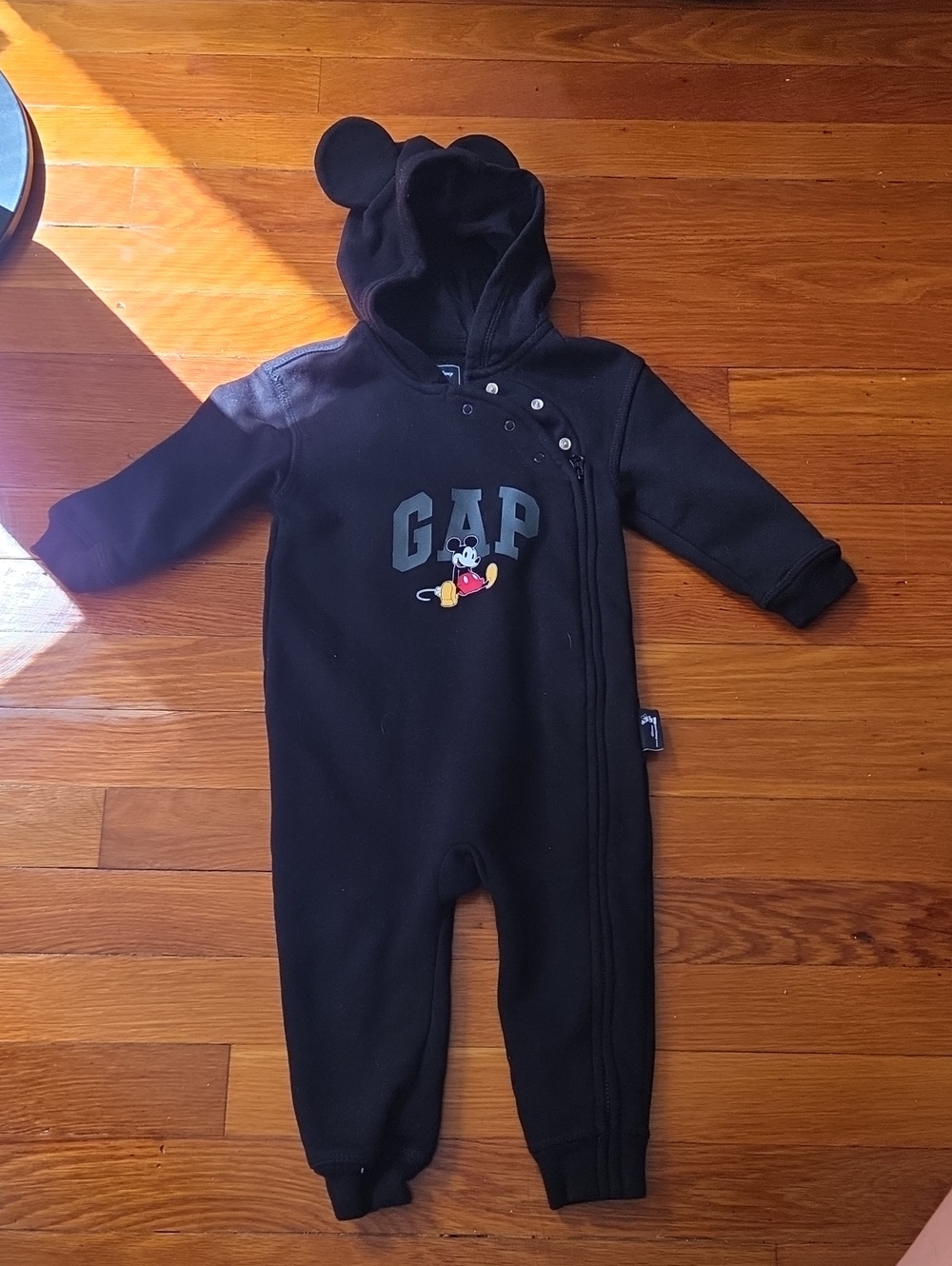 GAP Black Hooded Mickey Mouse One-Piece
